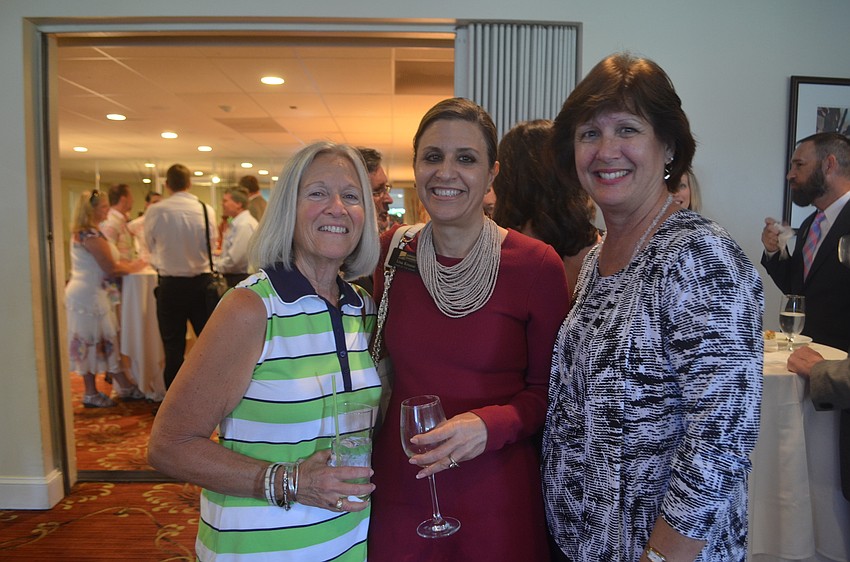(from left to right) Robin Shapiro, Sarasota Chamber of Commerce Board Member Lisa Krouse, Sarasota Chamber of Commerce Board Member Rae Dowling