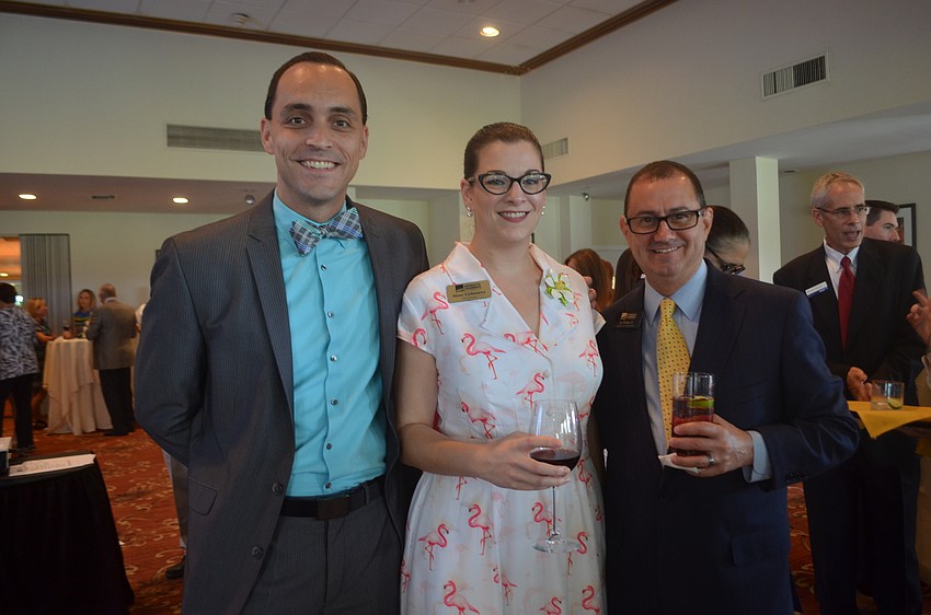(from left to right) Kevin Cooper, Sarasota Chamber of Commerce Young Professionals Group Coordinator Mimi Cirbusova and Sarasota Chamber of Commerce Board Member Lee Delieto, Jr.