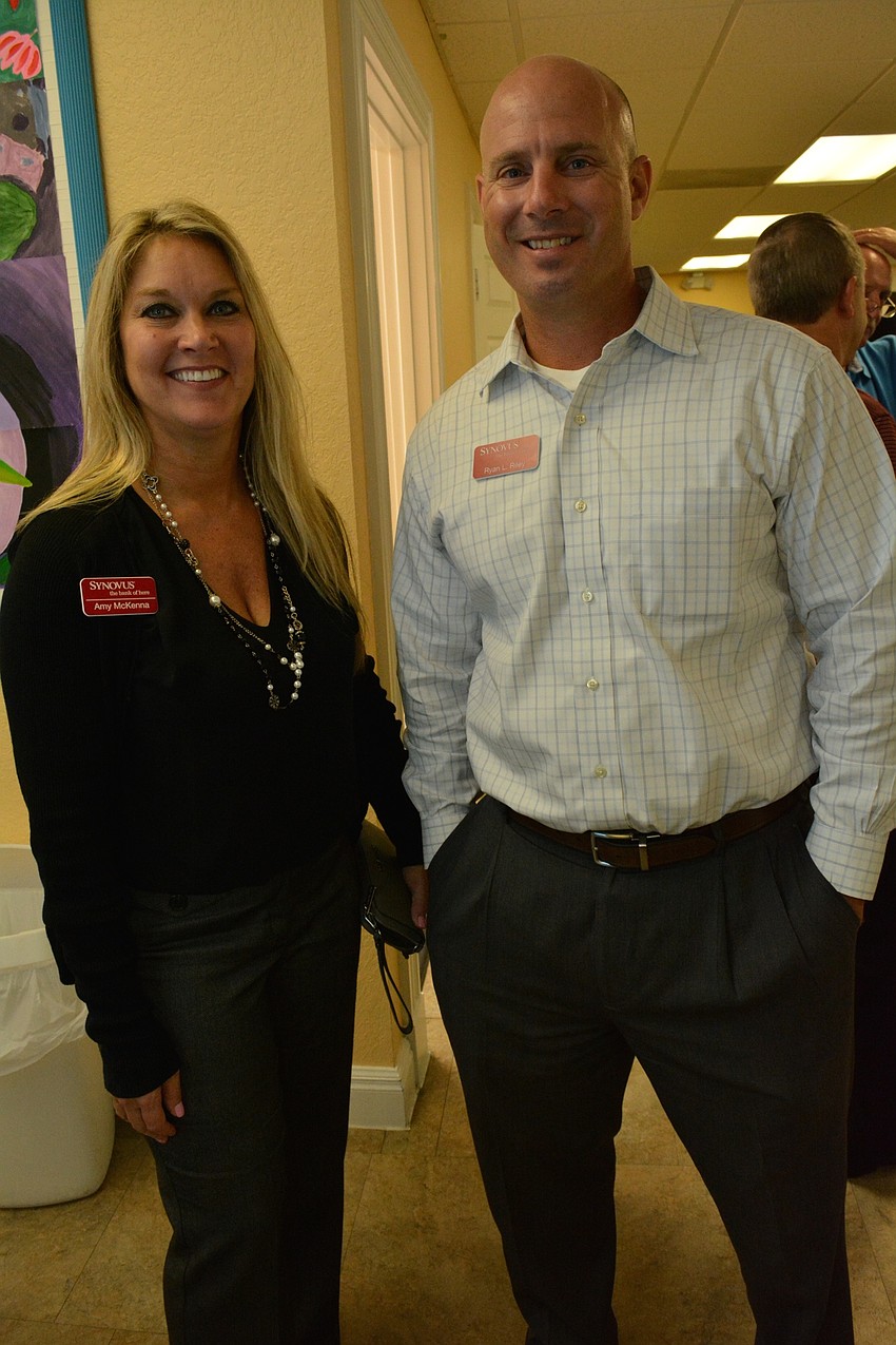 Amy McKenna and Ryan Riley represent Synovus Bank.