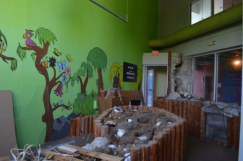 The EcoZone, which housed exhibits on house and lizards, is one of the more well-preserved sections of the museum.