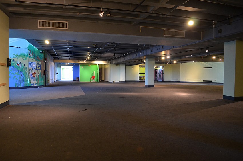 For the most part, however, the former exhibition space is barren.