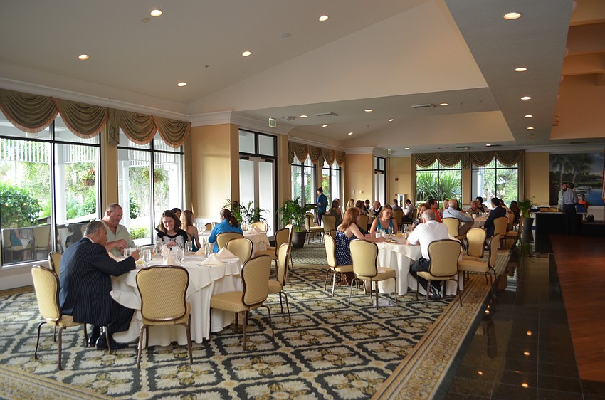 Guests enjoyed breakfast before the scholarship presentation.