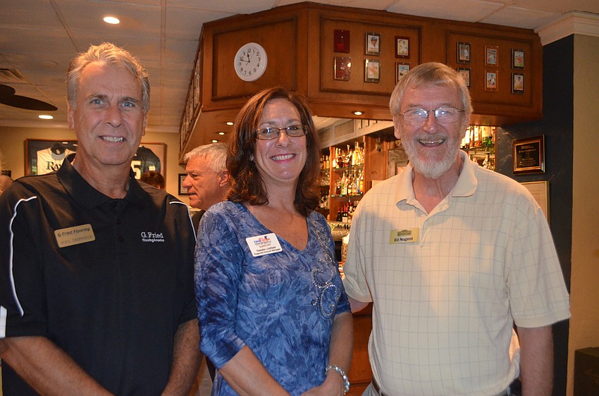 Joel Trippiedi of G. Fried Flooring, Natalie Lickfield of One Stop and Ed Nugent of Cornerstone