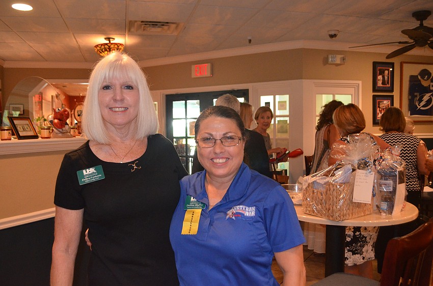 Chamber member Debra Fortosis and Debbie Schaffer of Veteran Air
