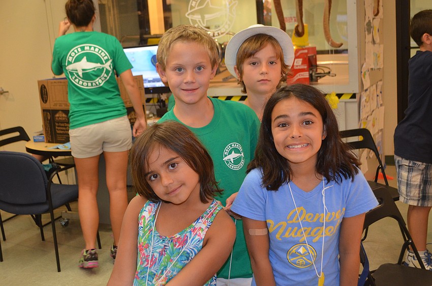 Lucia Hernandez, 8, Amaury Bernard, 9, Leonardo Susini, 10, and Callahan Hernandez, 10