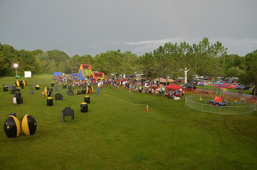 Hundreds of families came out for Woodland Community Church's first annual Back to School Bash on Friday, August 12, in Bradenton, Florida.
