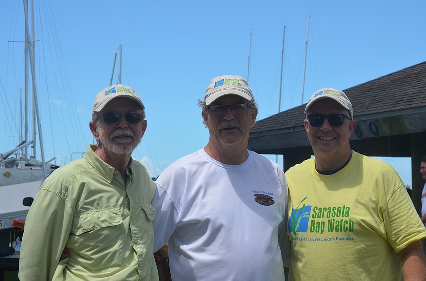 Sarasota Bay Watch founders Rusty Chinnis and John Ryan and current President Larry Stults