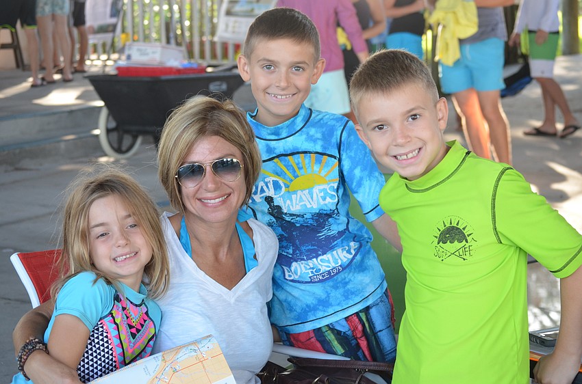 Mia Russica, 5, with mom Karen, and brothers, Sam, 10, and Gabe, 8.