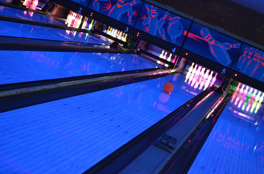 Twelve teams comprised of local businesses participated in the first bowling tournament for the Greater Sarasota Chamber of Commerce at Sarasota Lanes Wednesday night.