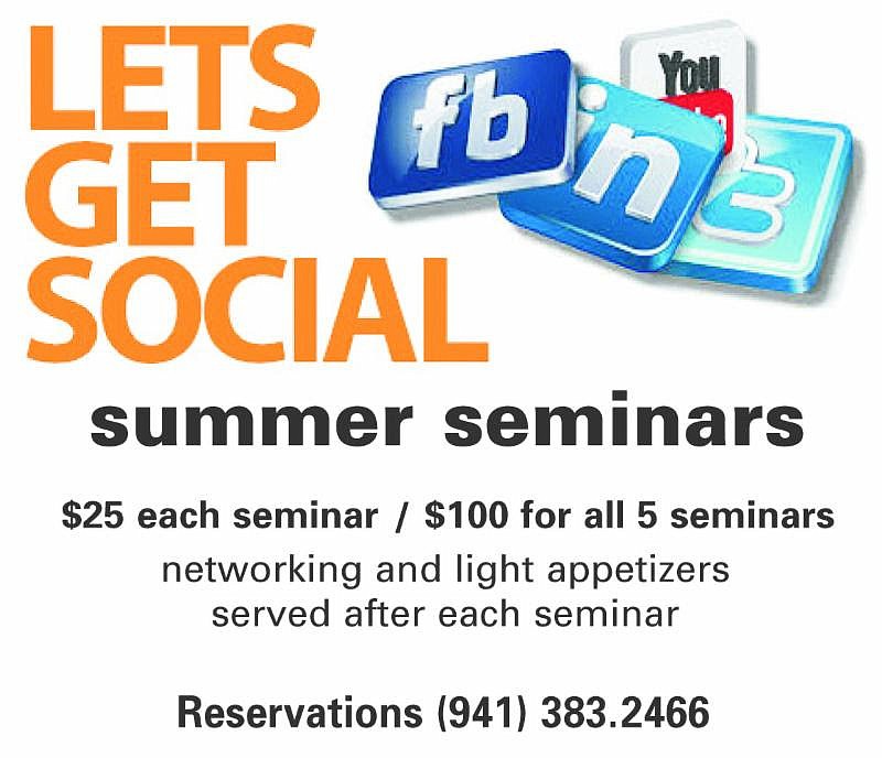 "Let's Get Social" media seminar from the Longboat Key Chamber.