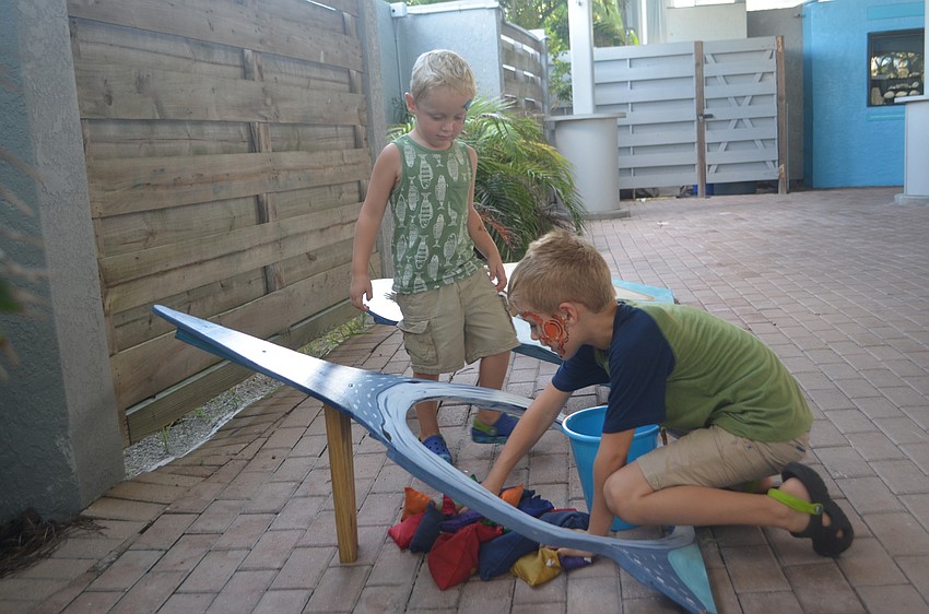 Luke Claassen, 3, with brother Noah, 6