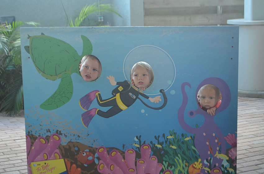 Hayden Hall, 3, and Brendan Morrison, 2 and sister Katelyn, 16 months