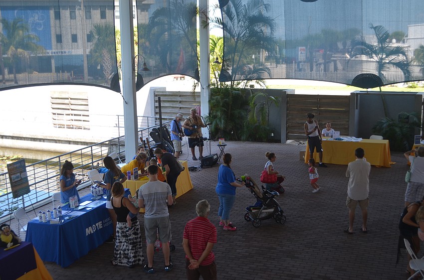 Event guests enjoyed performances by the Gummy Sharks as well as educational booths to learn more about sharks.