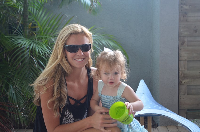 Chelsea Chana and daughter Emily, 1