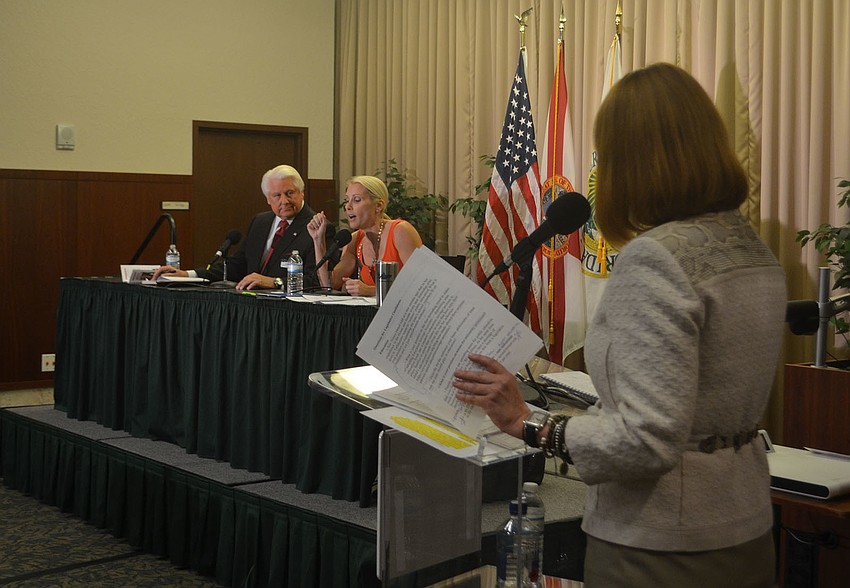 Publisher of Observer Media Group Inc. asked State House Republican candidates, District 73, John Hill (far left) and Alex Miller (middle) about their stances on medical marijuana, educational funding and tax breaks on solar products.