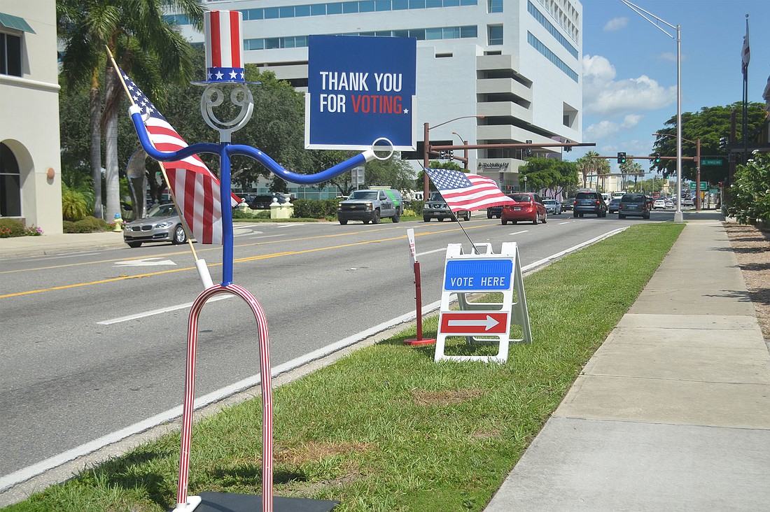 Sarasota County voters can cast their ballots early at the Sarasota County Elections office until Aug. 27.