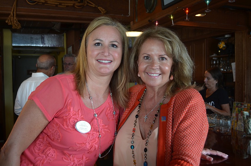 Juliette Valin of the Longboat Key Club and Kathy Callahan of Michael Saunders and Co.