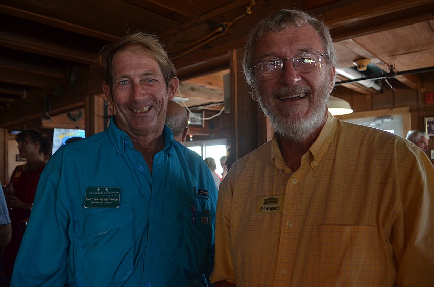 Captain Wayne Genthner of Wolfmouth Charters and Ed Nugent of Cornerstone