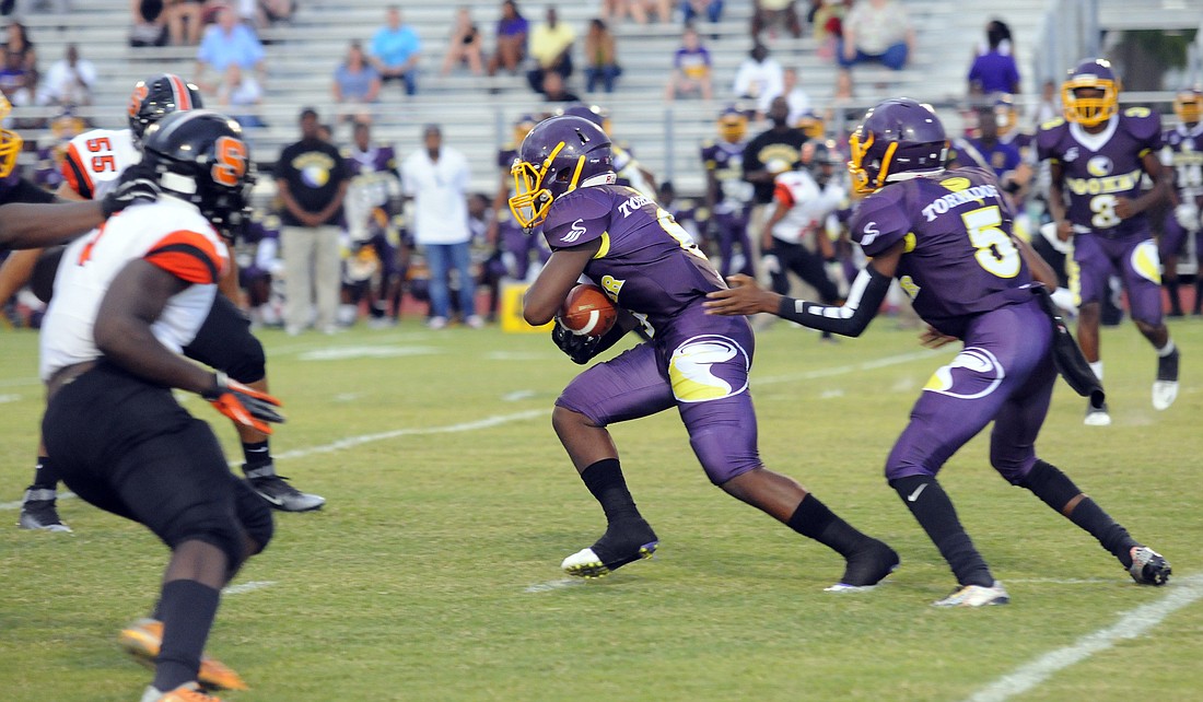 Booker running back Jamal Benson will look to light up the scoreboard when the Tornadoes host Riverview in their season opener Aug. 26.