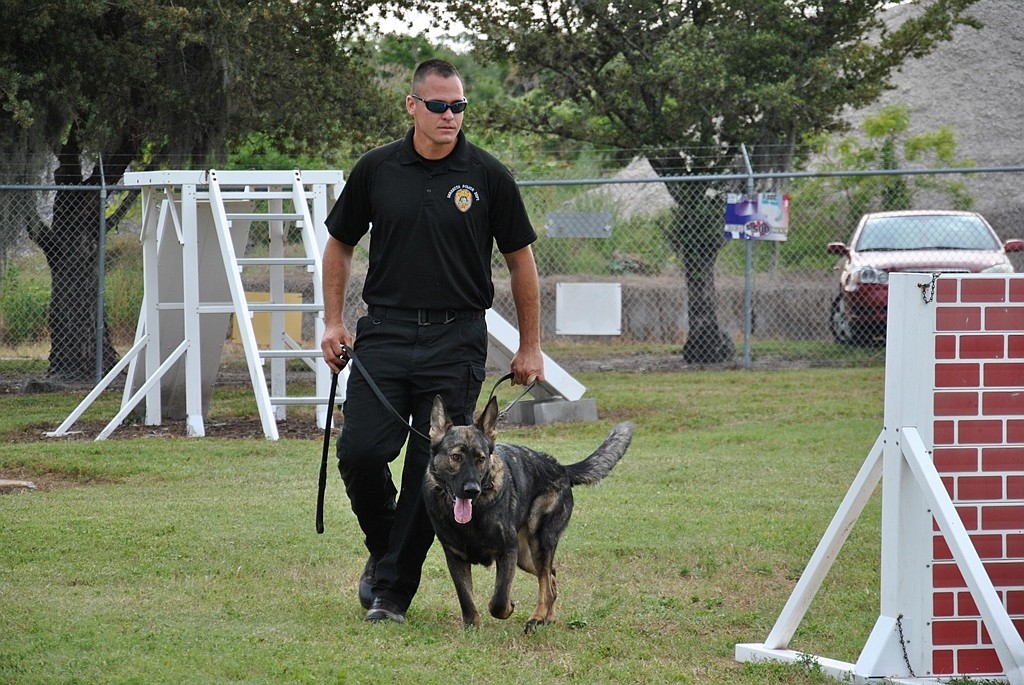 Courtesy photo. K-9 Officer Nicholas Dominis with Coti during training.