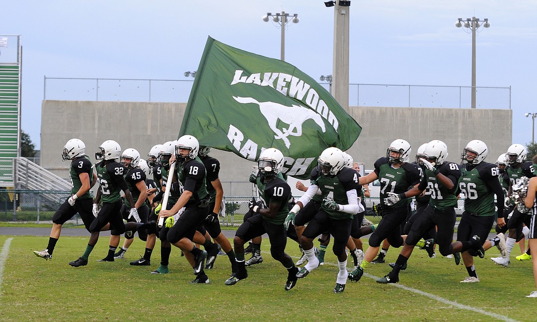 The Lakewood Ranch High football team fell to Tampa Jesuit 39-3 in its season opener Aug. 25.