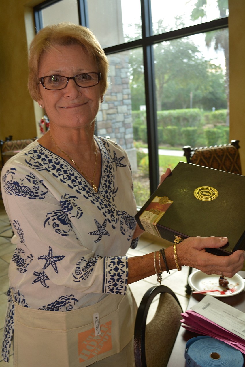 Von Price, of Englewood, welcomes guests.