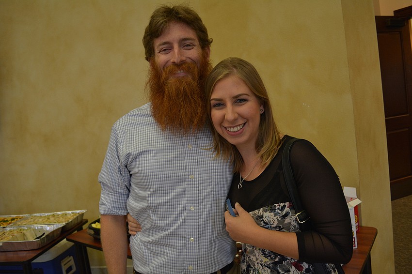 Alex Lichter and Ariella Macuch, of Sarasota, got tickets from a friend.