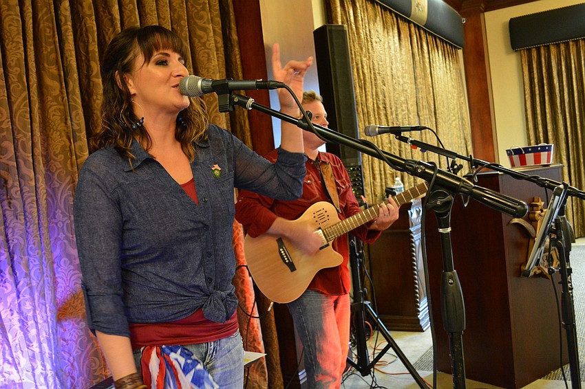 Live music entertained the crowd.