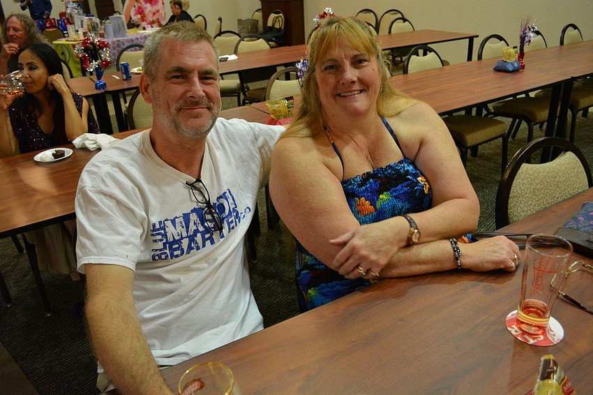 East County residents John and Cindy Palmer came for the live music and to support the trips.