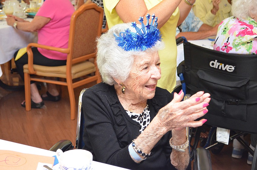 Eleanor Landow enjoys the entertainment of singing and dancing.