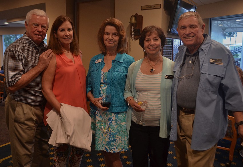 (from left to right) Buck Fry, Medora Dashiell Fry, Carole Crosby, Susan Lowy Harlan, Bob Harlan