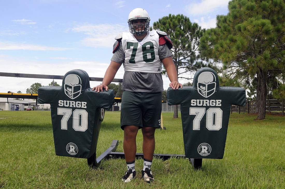 Lakewood Ranch senior offensive tackle Sam Jackson verbally committed to the University of Central Florida in July.