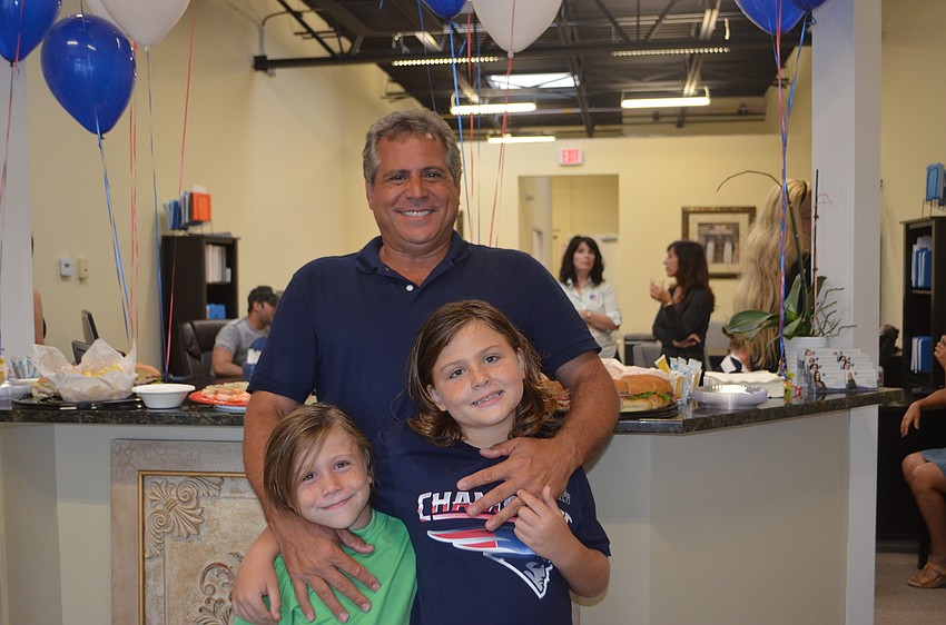 Frank DiCicco with sons Rocky, 7, and Dante, 8