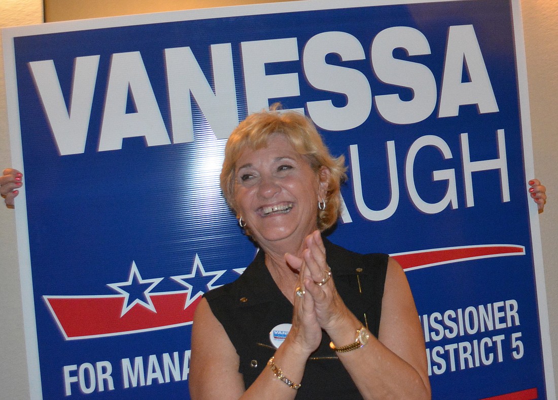 Vanessa Baugh retains her District 5 seat with a win over Kathleen Grant.