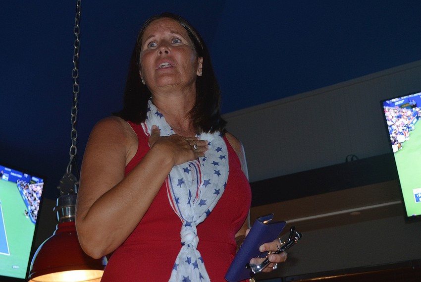 Teresa Mast offered friends and family a tearful 