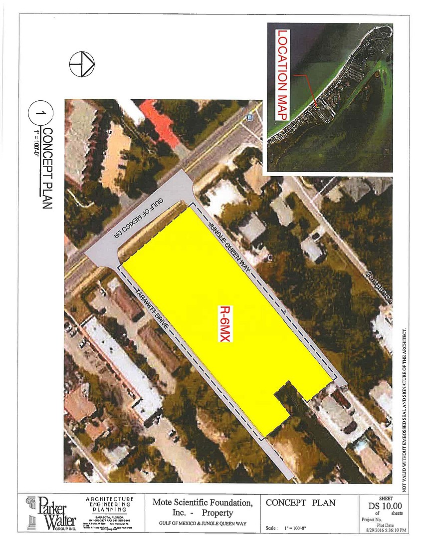 The concept plan submitted to Longboat Key for the Brista Homes referendum request.