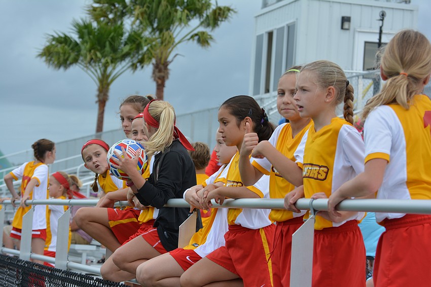 The Chargers had fun watching the national teams warm up.