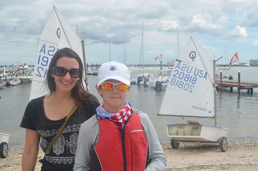 Natalie Spinelli with her son, Sebastian, 11