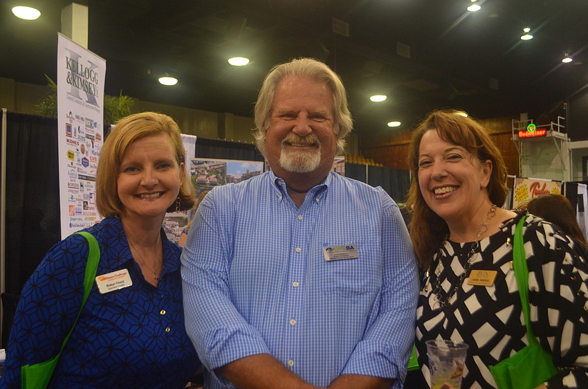 Robyn Faucy of Neuro Challenge, John Barnott of the Lakewood Ranch Business Association and Laura Randall of EDC