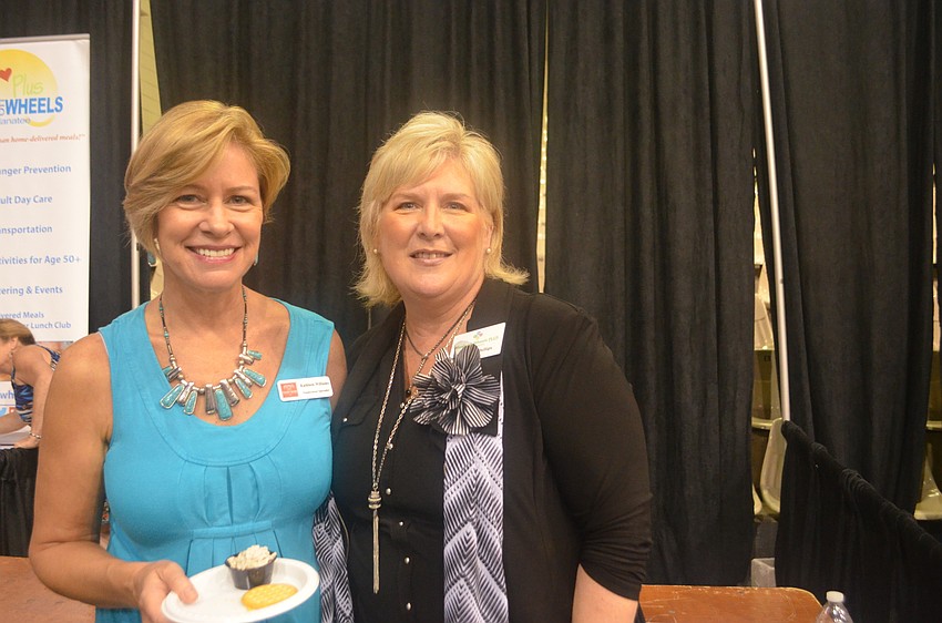 Kathleen Williams of Easter Seals and Maribeth Phillips of Meals on Wheels
