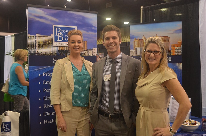 Lorie Allen-Galindo, Brock Michaud and Tonya Atchison of Brown and Brown Insurance