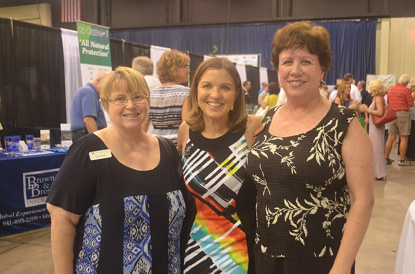 Lori Tucker  of American Momentum Bank, Sheron Benkert of Stylnn by Sheron and Lisa Hagerman of Inspectors Inc.