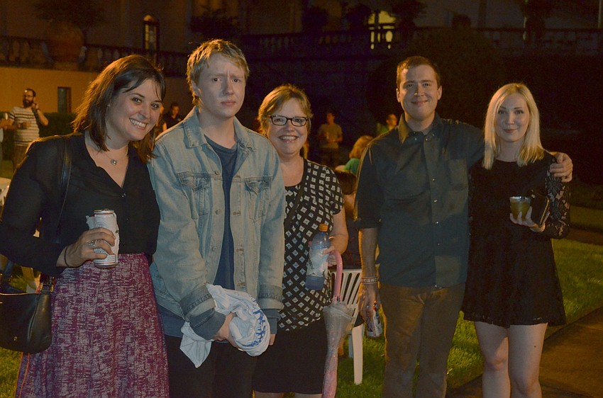 Morgan Nelson with Daniel, Sue and Darren (guitarist/vocalist for Cassolette) Ankersmit and Trisha Martin.