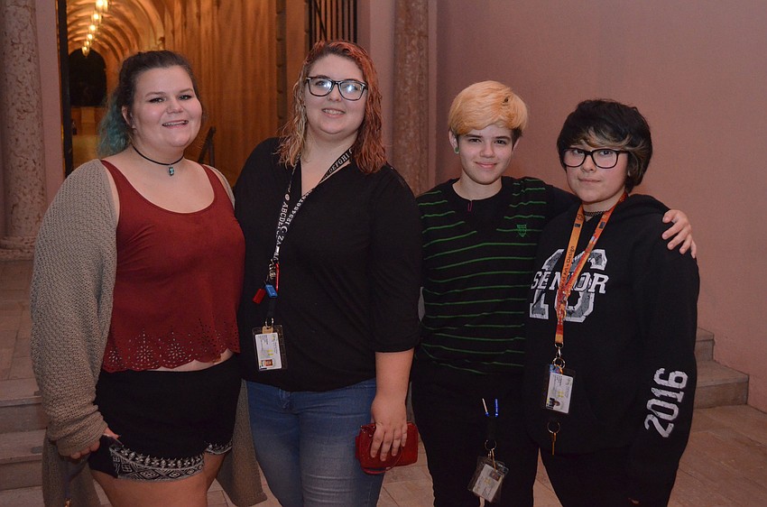 Bridget Leavy, Lacy Thomas, Jayden Irizarry and Jo Rodriguez.