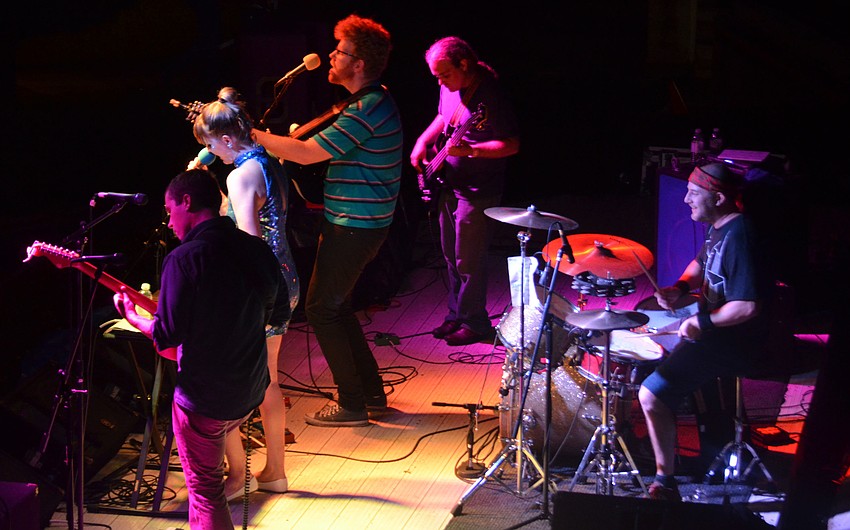 Sarasota-based indie pop band Cassolette performs in the courtyard of the Ringling.