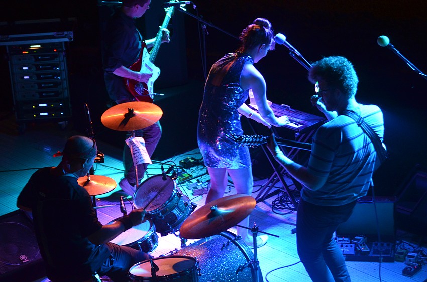 Cassolette guitarist/vocalist Jesse Coleman rocks out with wife Ciera Bobera on piano/vocals, Darren Ankersmit on guitar and vocals and Todd Weissfeld on drums.