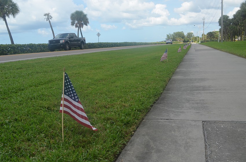 GMD was lined with 2,977 flags on Sept. 9. Each one represents a life that was lost during the 9/11 attacks.