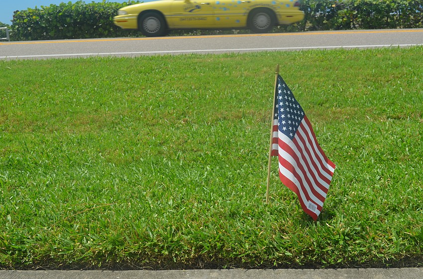 2,977 were placed 20-30 feet apart along GMD on Sept. 9.