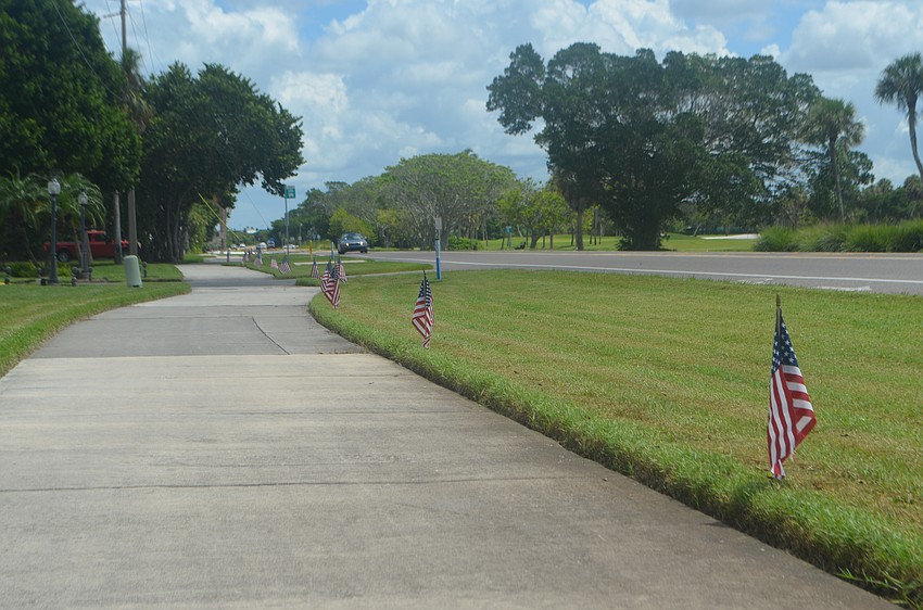 2,977 flags were placed along GMD on Sept. 9 in order to honor those who lost their lives on 9/11.