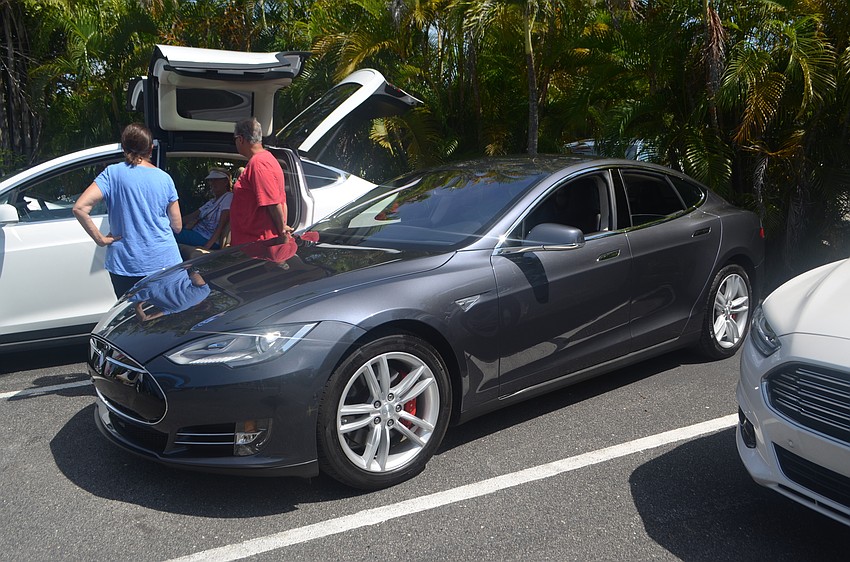 A 2014 Tesla P85D was on display during Mote Marine Laboratory and Aquarium’s 5th annual Electrify the Island.